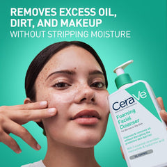 CeraVe Foaming Facial Cleanser, Face Wash for Oily Skin, 12fl oz