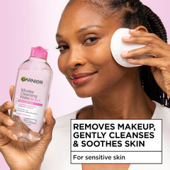 Garnier Micellar Water, Hydrating Facial Cleanser & Makeup Remover, Suitable for Sensitive Skin