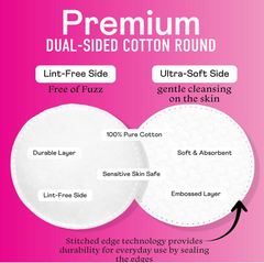 Swisspers Premium Cotton Rounds - 100% Chlorine Free Cotton Face Pads for Makeup